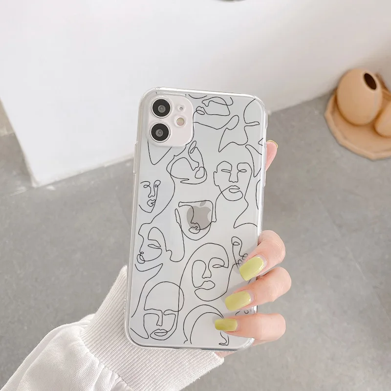 Abstract Art painting Phone Case For Samsung A21 A21s A30 A40 A50 A51 A71 A70 S20 FE S9 plus Note 20 Ultra 10 8 9 Soft Cover | Мобильные