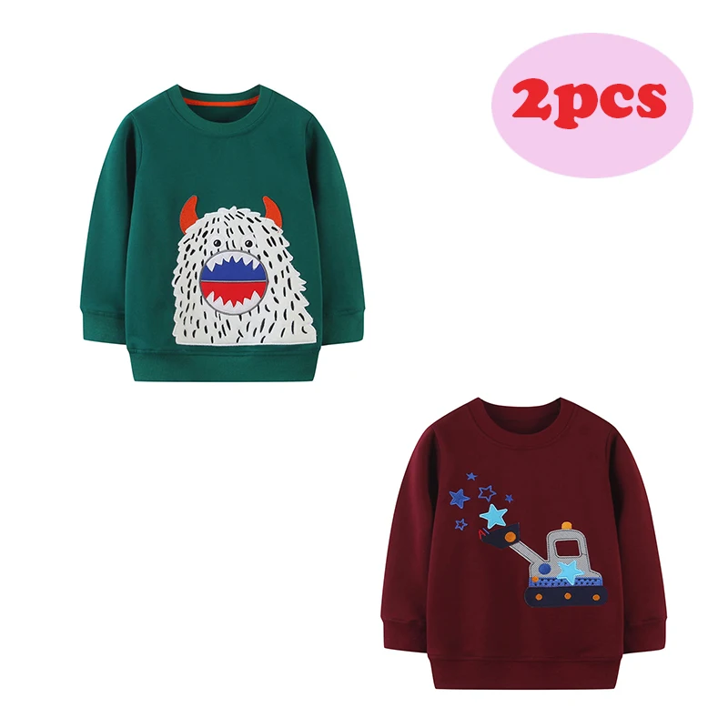 Sudadera con Estampado de dinosaurios para ni&ntilde;os y ni&ntilde;as, ropa de algod&oacute;n con capucha, oto&ntilde;o e invierno, novedad-1