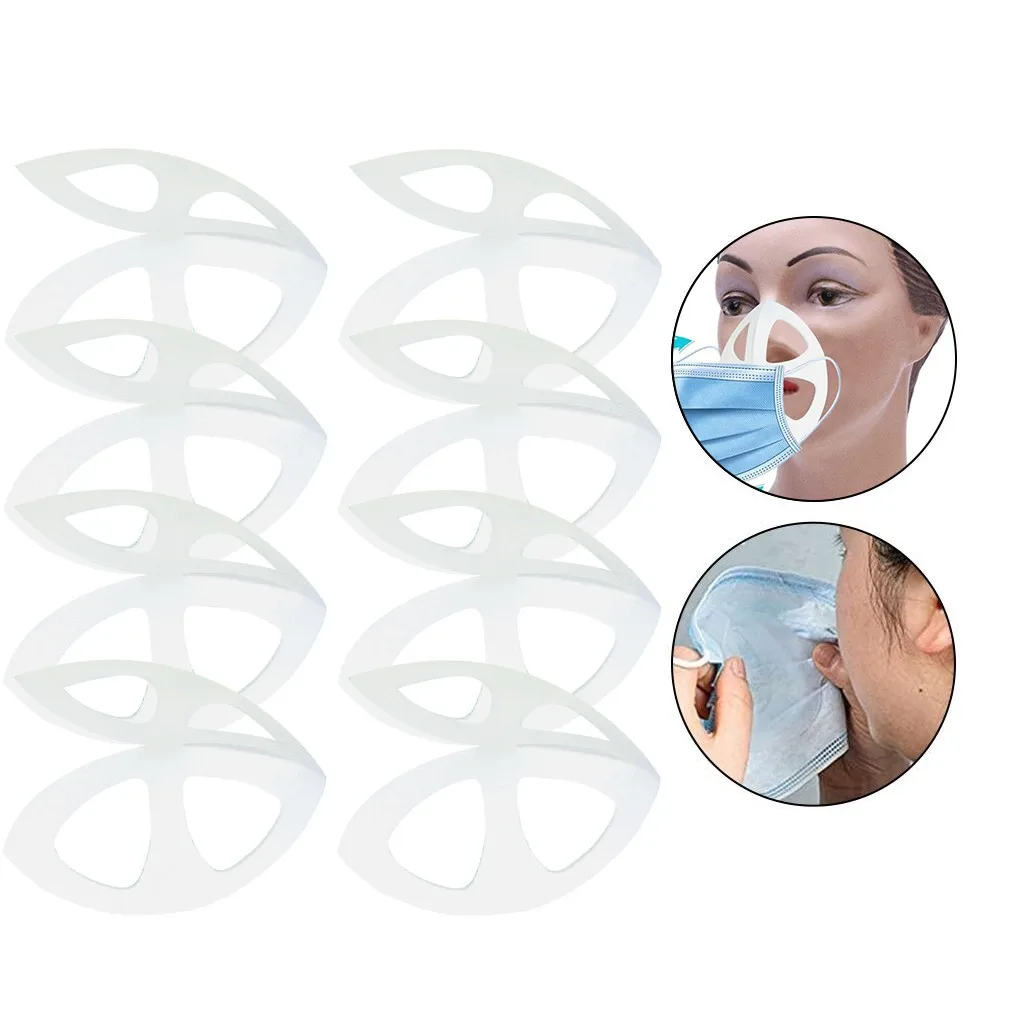 8 шт 3D дышащая клапан приемного отверстия Маска Поддержка дыхание помочь маска