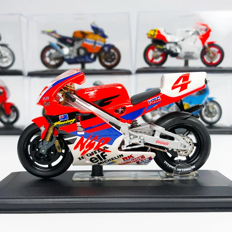 1:22 Миниатюрная модель из сплава маленький двухтактный мотоцикл GP Nsr500cc литье под