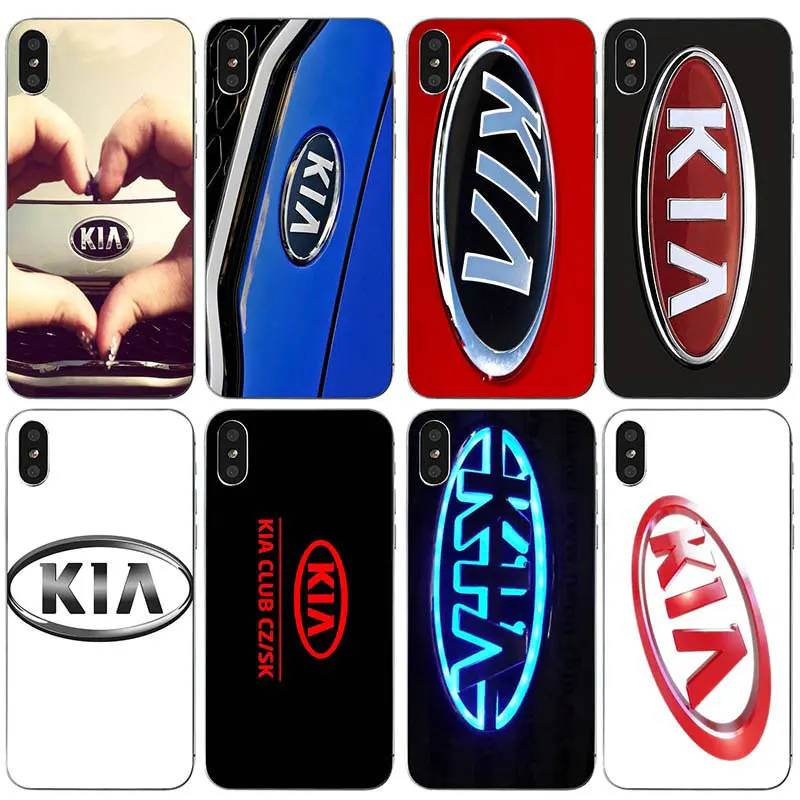 Мягкие силиконовые чехлы из ТПУ для iPhone X XR XS Max 8 8Plus 7 7Plus 6 6S 6Plus 6SPlus 5 5S SE 4 4S Love Kia Logo