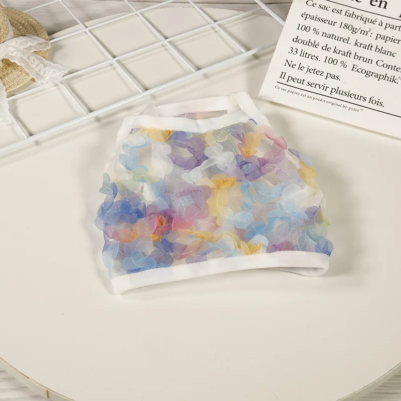 Летняя Одежда для питомцев жилет собак и кошек Тедди корги боевая одежда