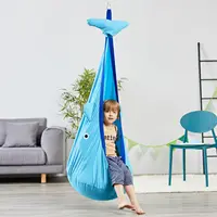 Swing Set Outdoors Kids Pod Swing Seat Sensory Hammock Children Hanging Chair for Indoor Outdoor