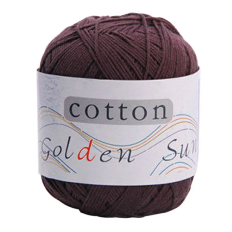 coffee Milk Cotton Yarn Wool Yarn For Knitting Baby Crochet Yarn For DIY Hand Knitting Supplies Soft Knit Warm Blanket Sweater Yarn - Color: coffee