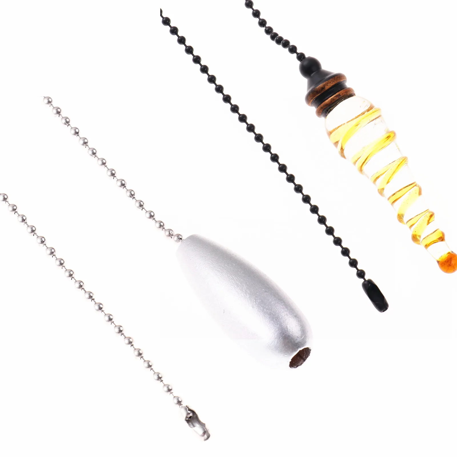 Модный потолочный вентилятор Натяжная цепь со стеклянными шариками для