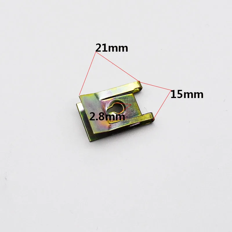 

Зажимы Крепежные U-образные для крепления бампера, детали крепления зажим для автомобиля мм, 20 шт.