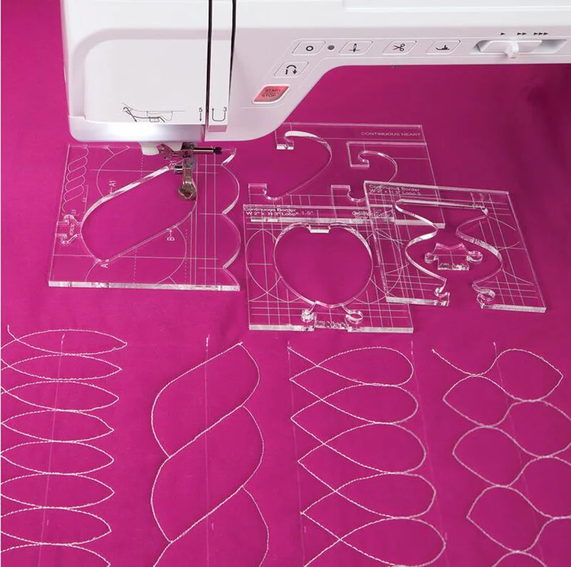 

Новый набор шаблонов для пробоотборника линейки для швейной машины, можно создавать красивые рамки, 1 набор = 4 шт. # RL-04W