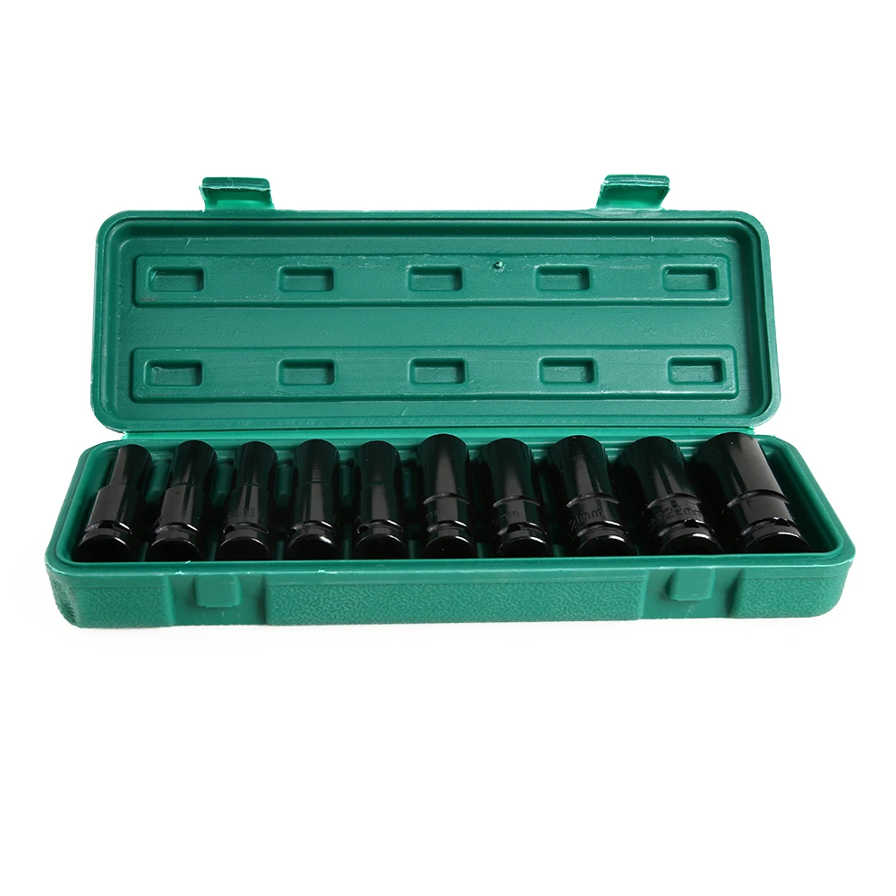 

10pcs Electric Wrench Screwdriver Hex Socket Head Kits Adapter Sleeve Set for Impact Wrench Drill