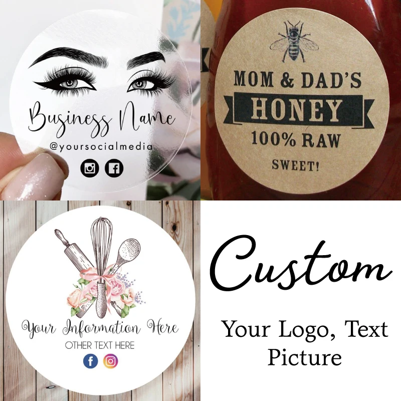 

Custom Stickers, Wedding Seals, Labels, Add Business Logo, Photo, Text, Picture, 100 Pieces, Customized, Personalised