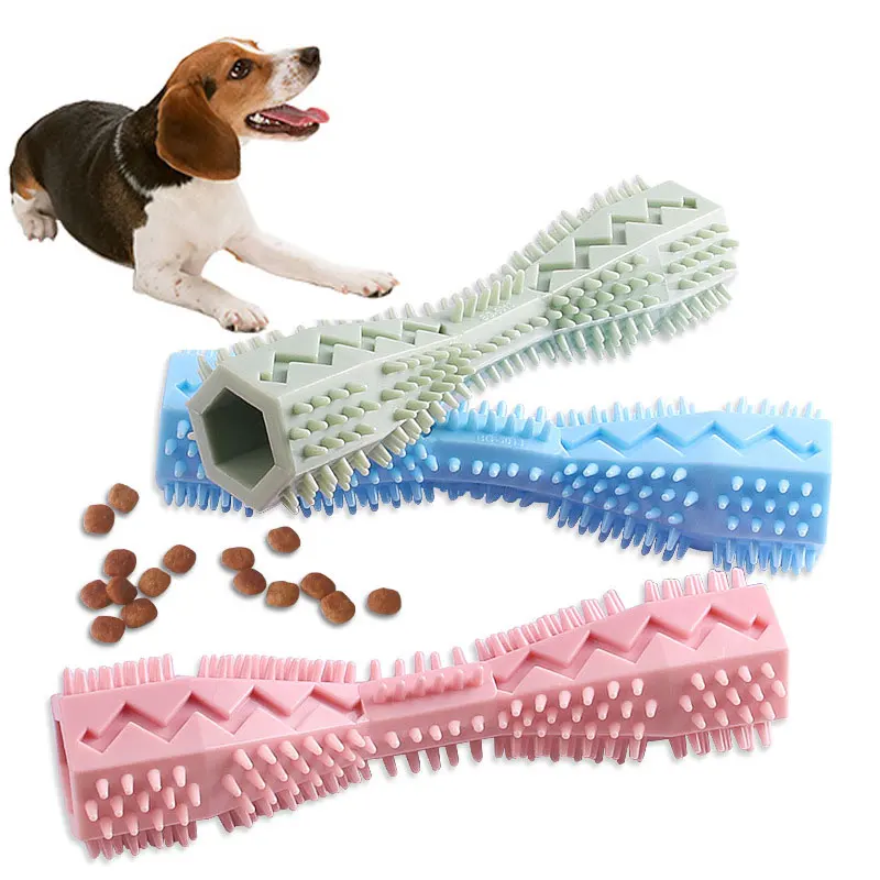 Жевательная игрушка для собак малого и среднего размера, резиновая палочка для чистки зубов из ТПР, продукт для домашних животных с защитой ...
