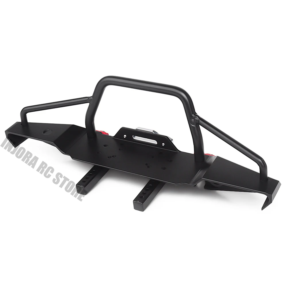 Металлический черный передний бампер со светодиодный светильник кой для 1:10 RC