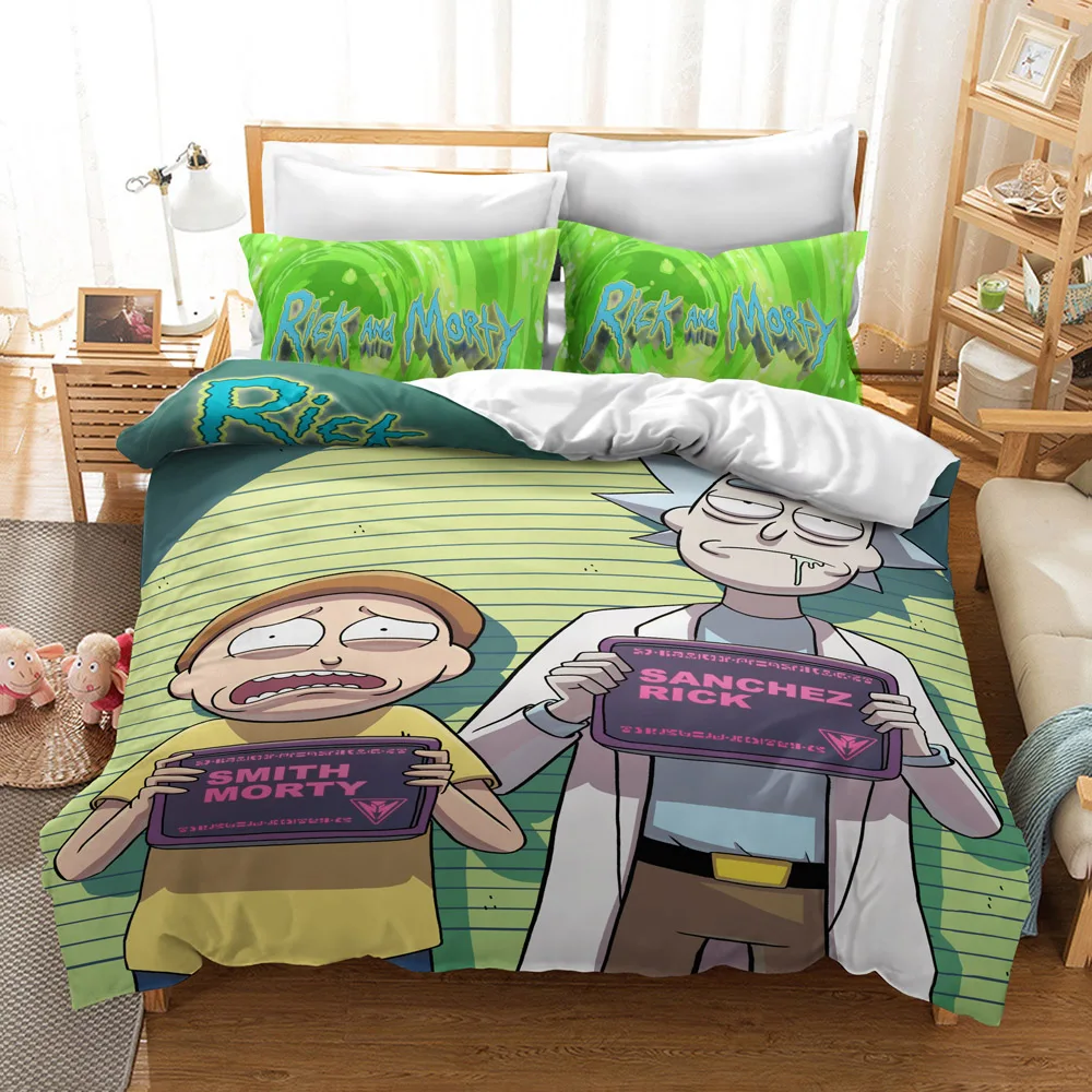 

Kids Comedy Sci-fi Anime Duvet Covers and Pillowcases 2-3 Pieces 3D Digital Printed Student Adventure Anime Bedding Set