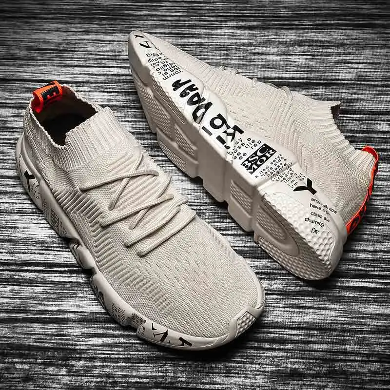 Beige C Bomlight Tenis Masculino Adulto дышащие тканые кроссовки мужские повседневные вулканизированные туфли мужские кроссовки тренировочная обувь с рисунком граффити мужские 48 - Цвет: Beige C