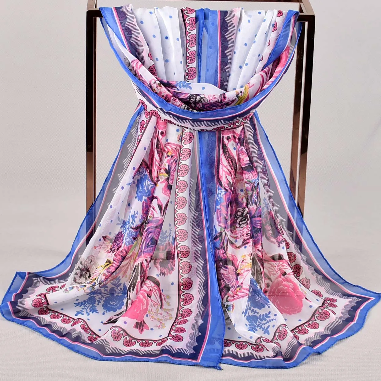 2019 модное вышитое шифоновое женское пляжное полотенце-шарф большие размеры