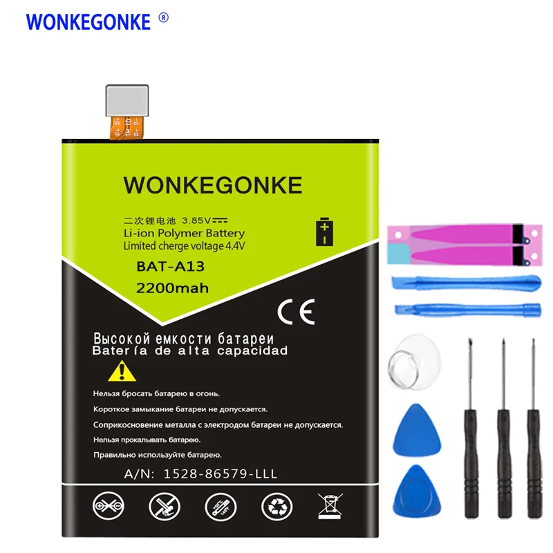 WONKEGONKE BAT A13 Аккумулятор для acer Liquid Zest 4G T06 T07 аккумулятор|Аккумуляторы мобильных