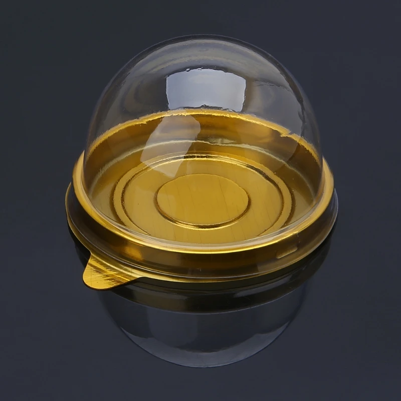 

50g Round Moon Cake Trays Mooncake Packaging Box Container Holder 50 Pcs