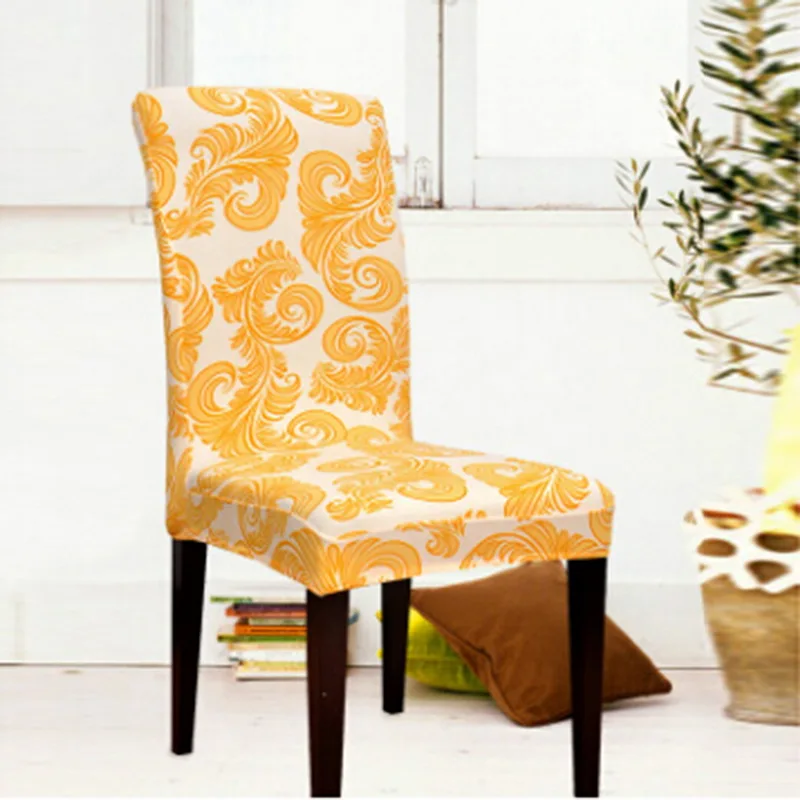 Новое горячее предложение съемный чехол для стула с цветочным принтом