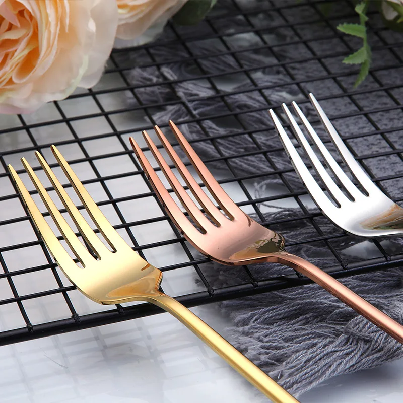 304 Западная Посуда из нержавеющей стали милый нож/вилка/ложка набор столовых