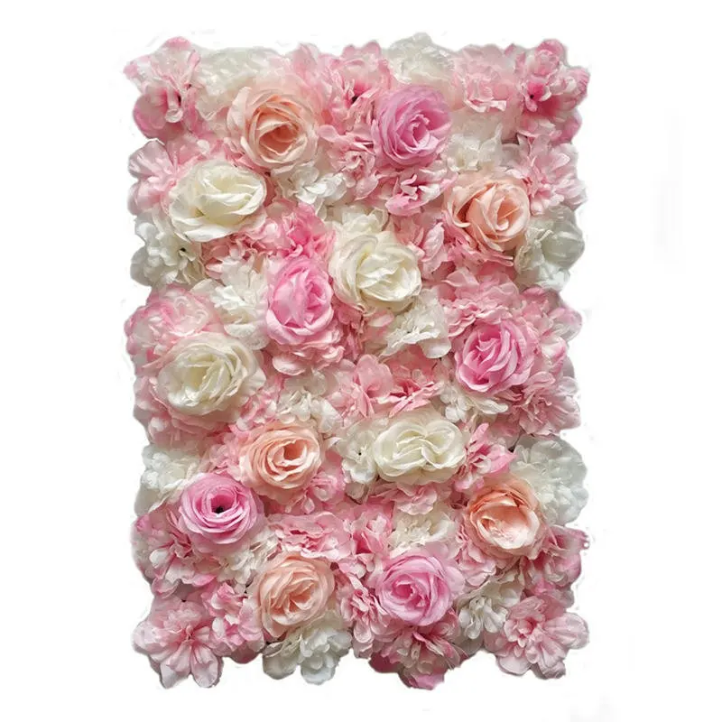 Artificial Flower Wall Panels 16 x 24 inch Mat Silk Rose for Backdrop Home Wedding Decoration | Дом и сад