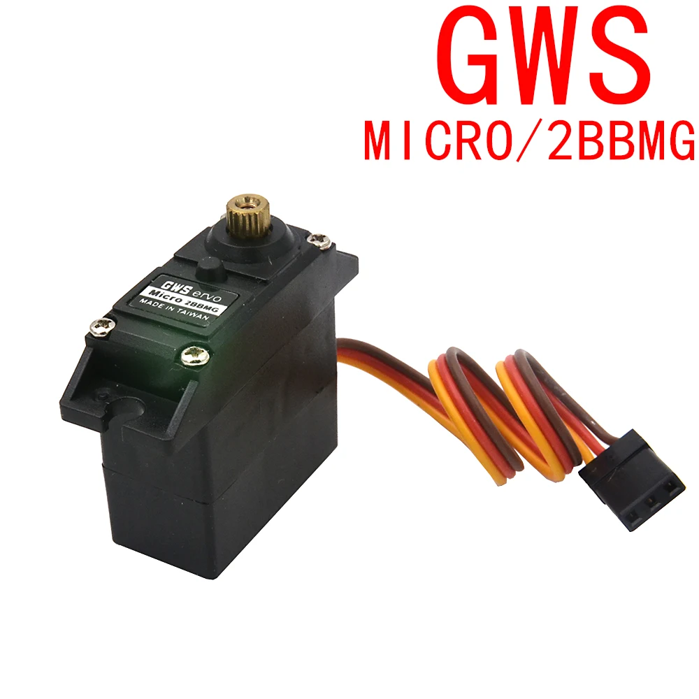 GWS Оригинальный Micro 2BBMG Mini Servo 0 14 сек/60 6 4 кг см 27 г металлическая шестерня|Детали и