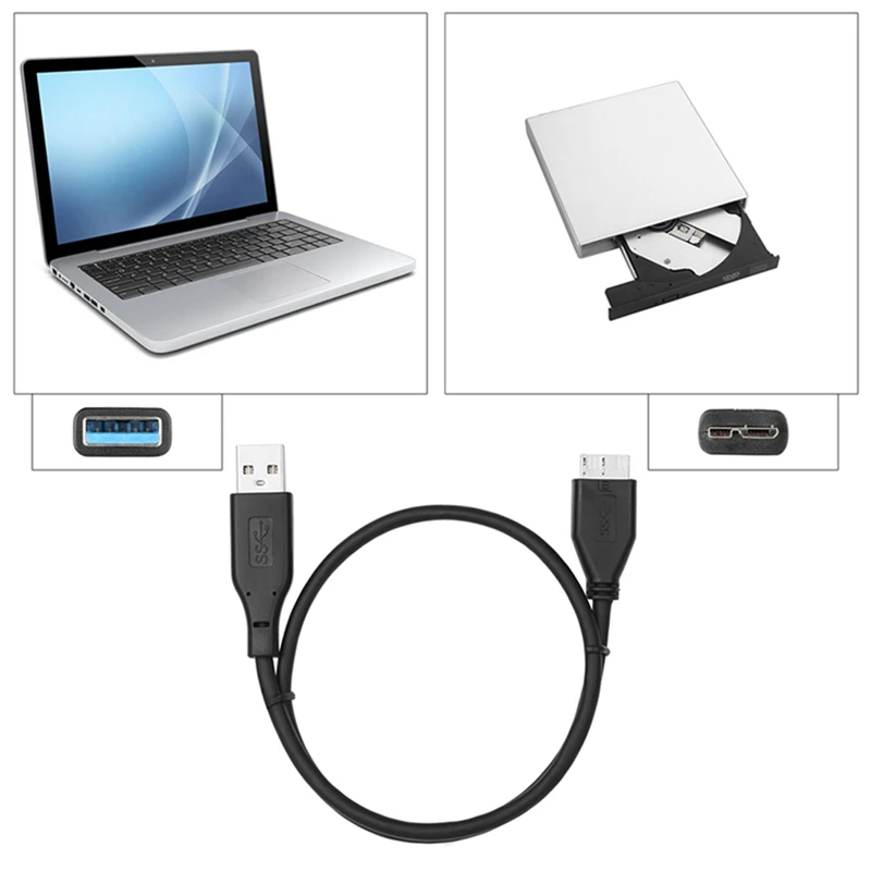 

USB 3.0 Data Cable Male Converter High Speed USB3.0 AM To MICRO B Male Adapter Cable Converter For External Hard Drive Disk HDD