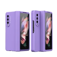 candy colors screen protection silicone case for samsung galaxy z fold 3 luxury design full body shockproof cover for z fold 3