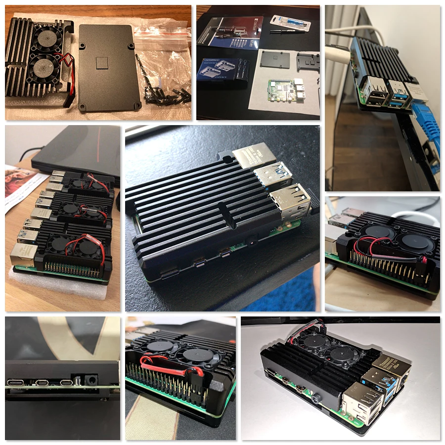 Raspberry Pi 4 4B чехол Корпус с ЧПУ алюминиевая крышка радиатор вентилятор охлаждения для Raspberry Pi 4 Модель B