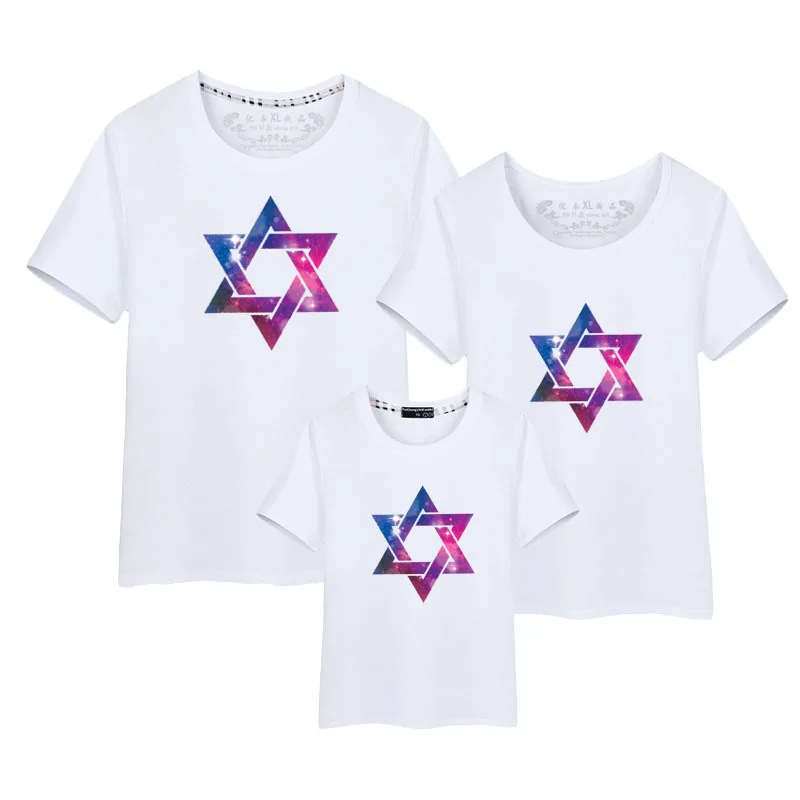 Футболка с геометрическим рисунком одежда для маленьких девочек одинаковая