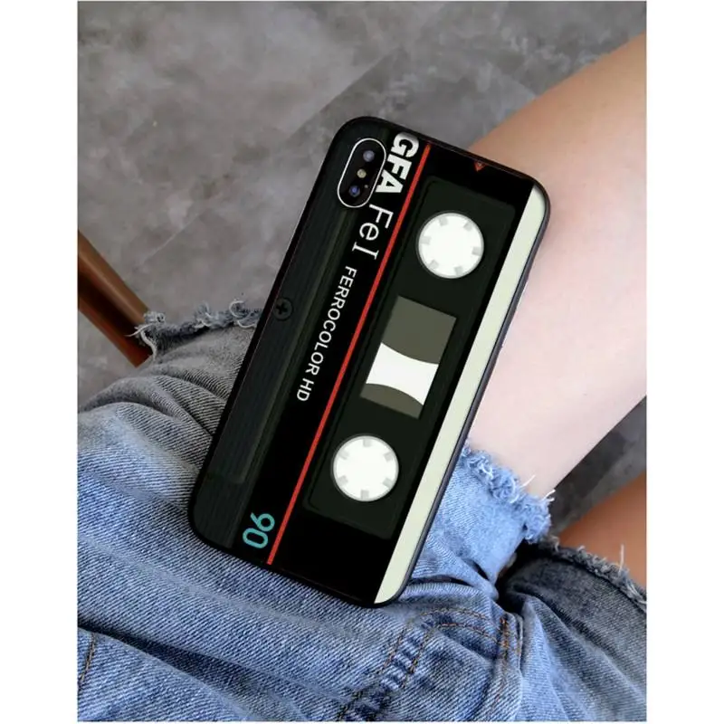 mixtape vintage Magnetic tape Cassette audio tape Phone Case for iphone 11 Pro Max X XS MAX 6 6s 7 8 plus 5 5S 5SE XR SE2020