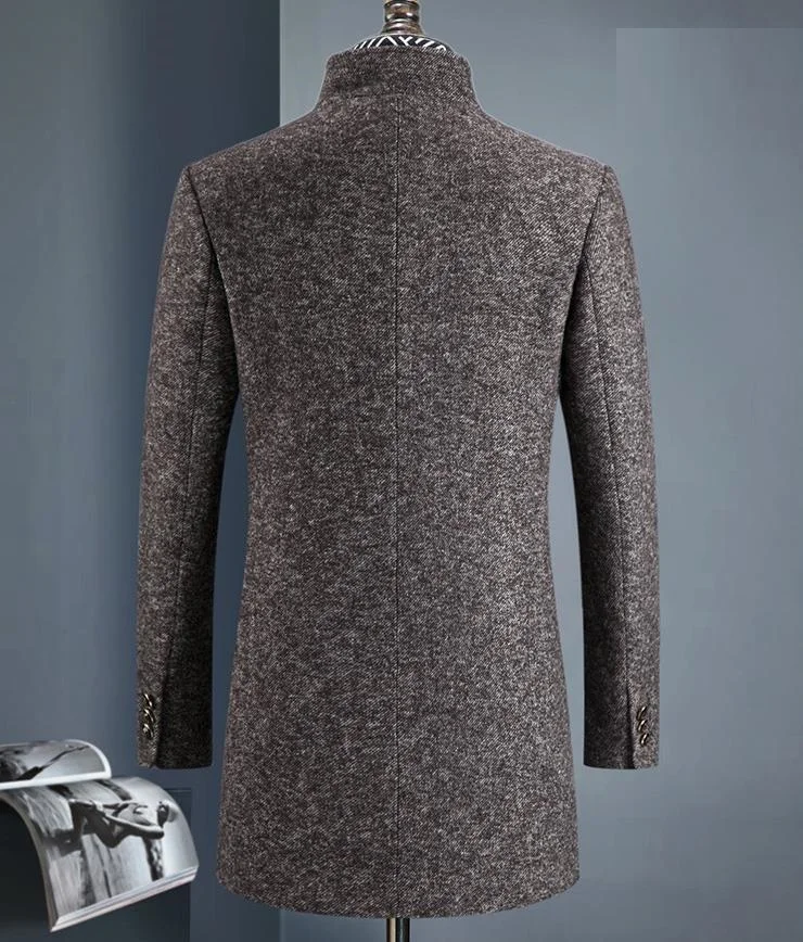 BATMO 2019 Новое поступление зимнее шерстяное толстое пальто для мужчин мужские