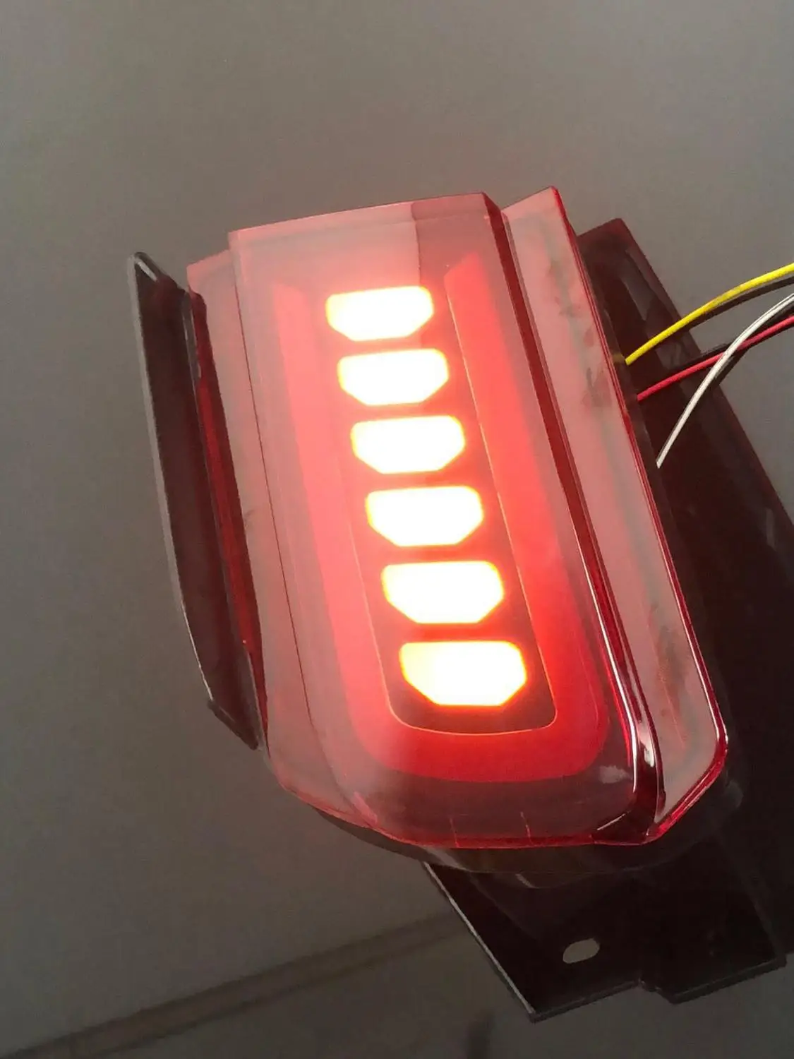 

Qirun led brake light flowing turn signal driving light rear bumper lights assembly for toyota prado 2010-18 land cruiser