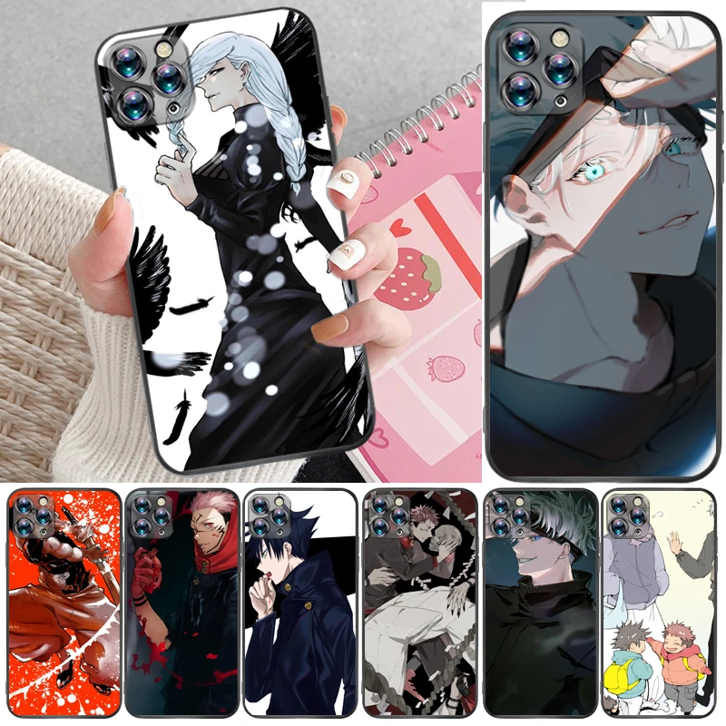 

Jujutsu Kaisen Fushiguro Megumi Satoru Gojo Sukuna Yuji Itadori Phone Case For iPhone 11 Pro Max Back Cover Cases Coque Funda