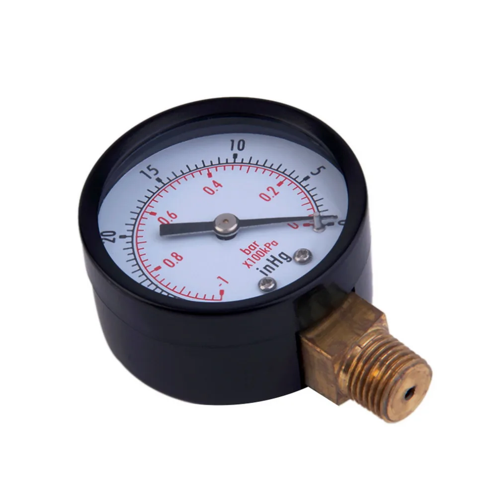 

Новый сухой полезный вакуумный манометр Blk сталь 1/4 "NPT нижнее Крепление-30HG/0PSI