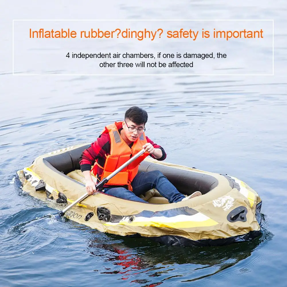 

Thickened Inflatable Boat Foldable Rubber PVC Boat 2/3/4 Person Fishing Boat Wear-resistant Drifting Boat Boat Accessories