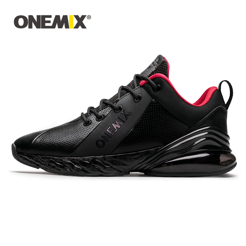 

ONEMIX Winter Sneakers For Men Running Shoes Outdoor Jogging Shoes Shock Absorption Woman Air Cushion Soft Leather Sport Shoes