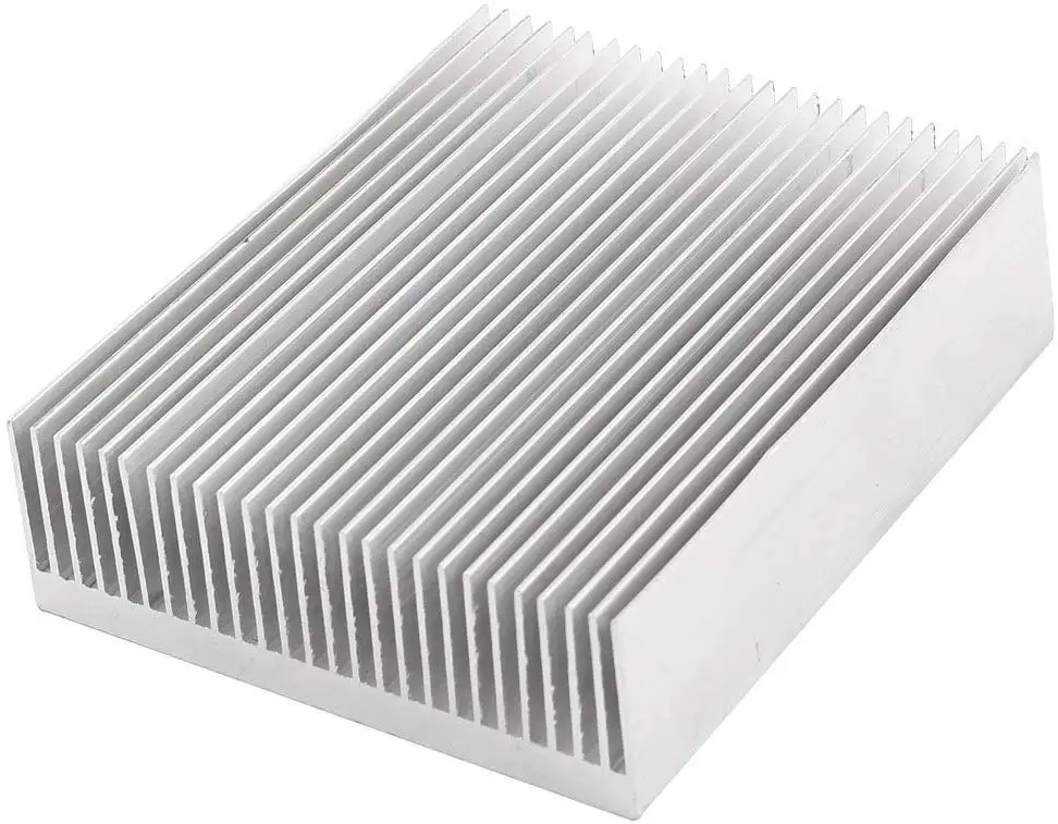 Серебристый алюминиевый радиатор теплоотвода 100x80x27 мм|solenoid valve|pulse solenoid valvepulse |