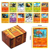 new 120pcsset pokemon cards with box battle toys hobbies hobby collectibles game collection anime pokemons toys for children