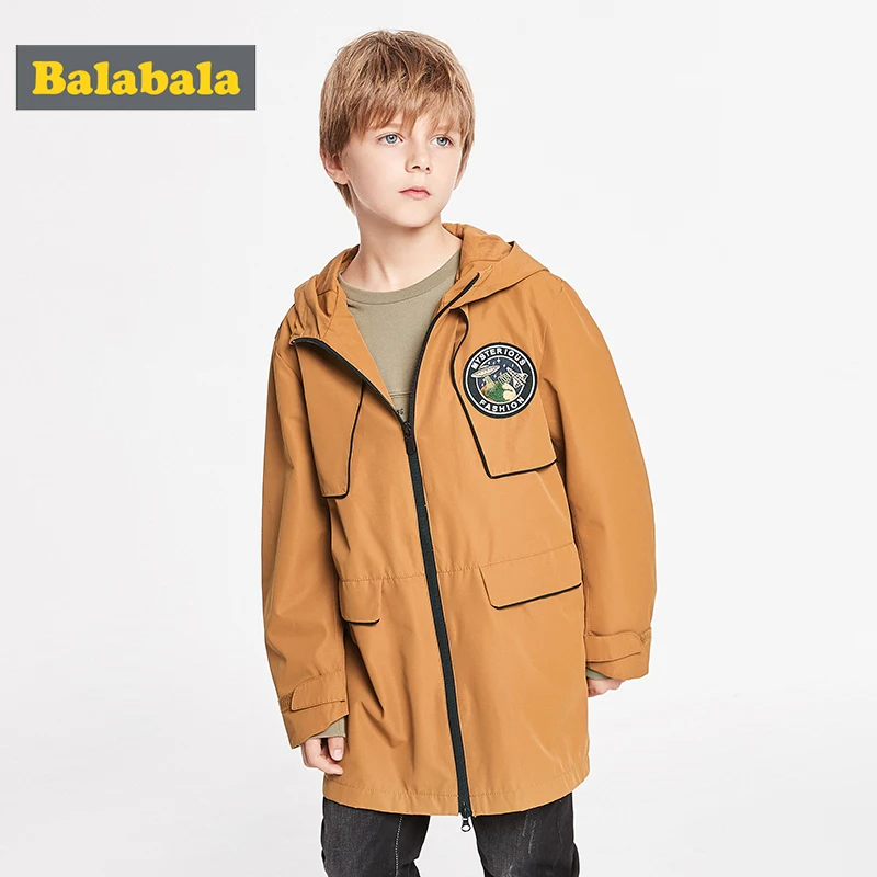 Новинка 2019 Весенняя Детская куртка Balabala для мальчиков детское теплое пальто