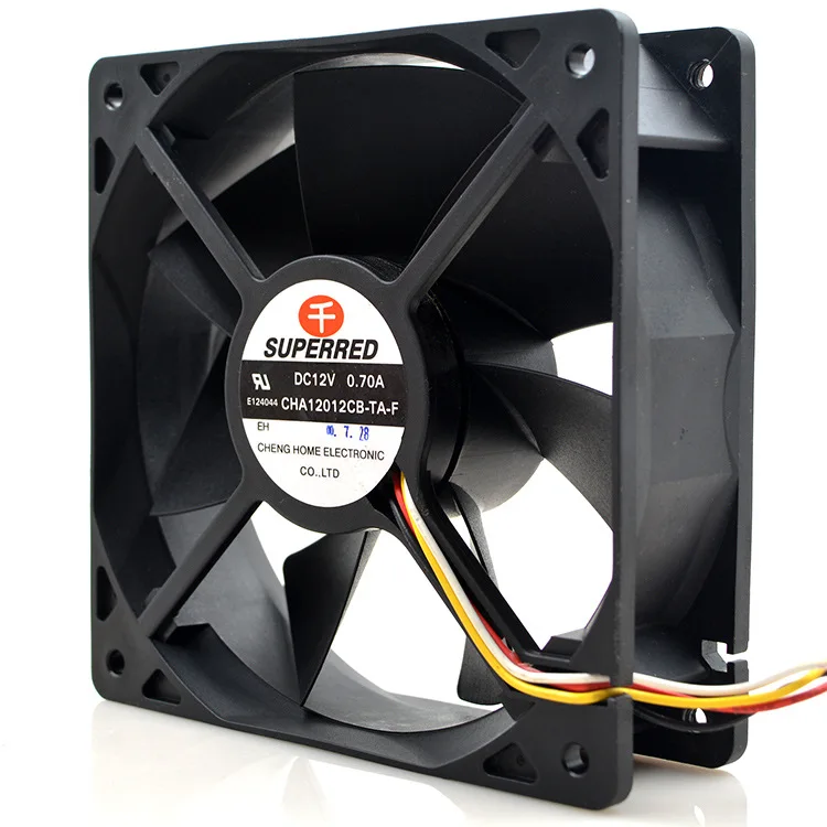 Оригинальный Для Цянь Хун ча 12012cb ta f12v 0.70a12038 12 см 4 провода Вентилятор