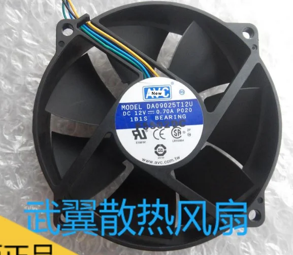Кулер для сервера AVC DA09025T12U P001 12 В постоянного тока 0 70 А 4 провода 90x90x25 мм|Пульты ДУ|