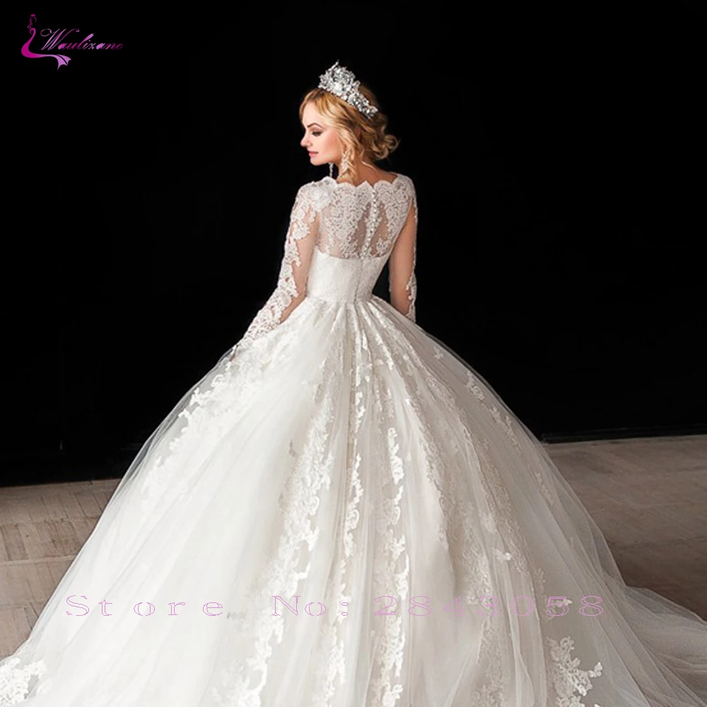 Платье Waulizane с квадратным воротником и длинным рукавом бальное платье шикарное