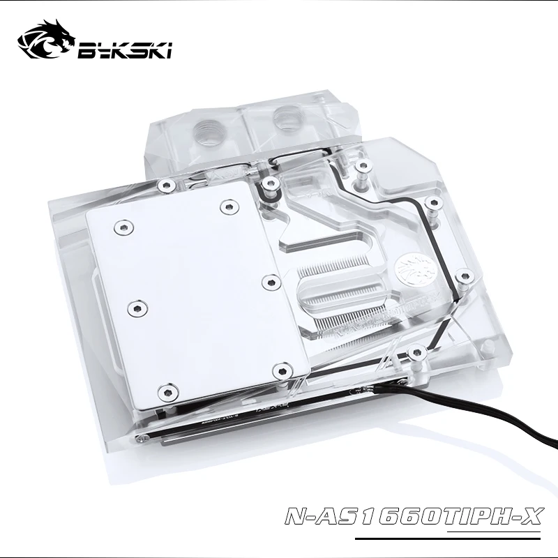 Водяной блок Bykski используемый для ASUS 2060 phonix / TUF RTX O6G игровой/медный радиаторный с