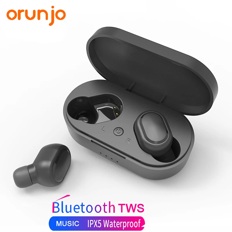 Orunjo M1 наушники вкладыши TWS Bluetooth IPX6 Водонепроницаемый V5.0 Беспроводной гарнитура с