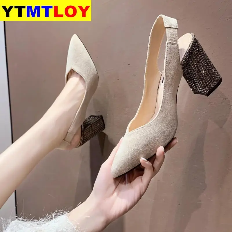 Сандалии гладиаторы женские на высоком каблуке уличные модные туфли для банкета