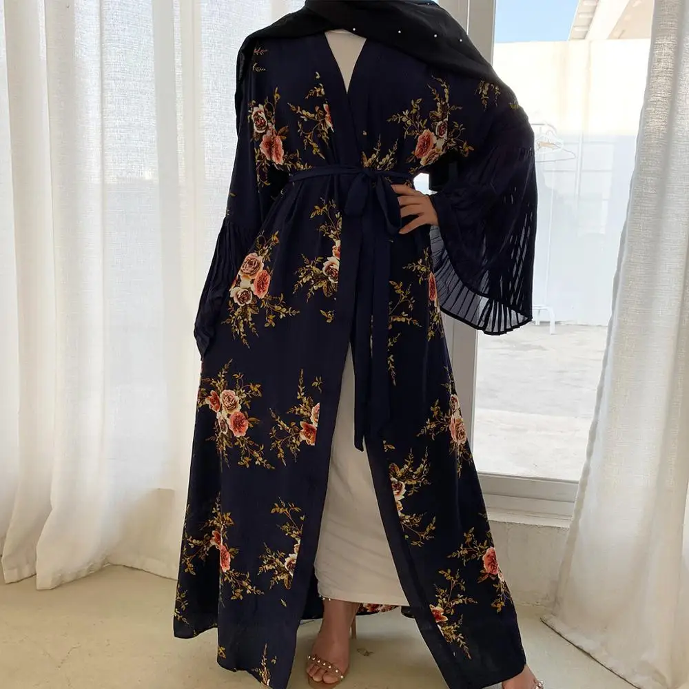 Красивая одежда с цветочным принтом woomen новая модель новейших дизайнов abaya