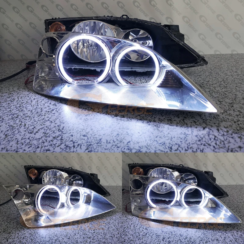 Для Ford Mondeo MK3 2000 2001 2002 2003 2004 2005 2006 2007 отличный ультра яркий COB led angel eyes halo rings Дневной