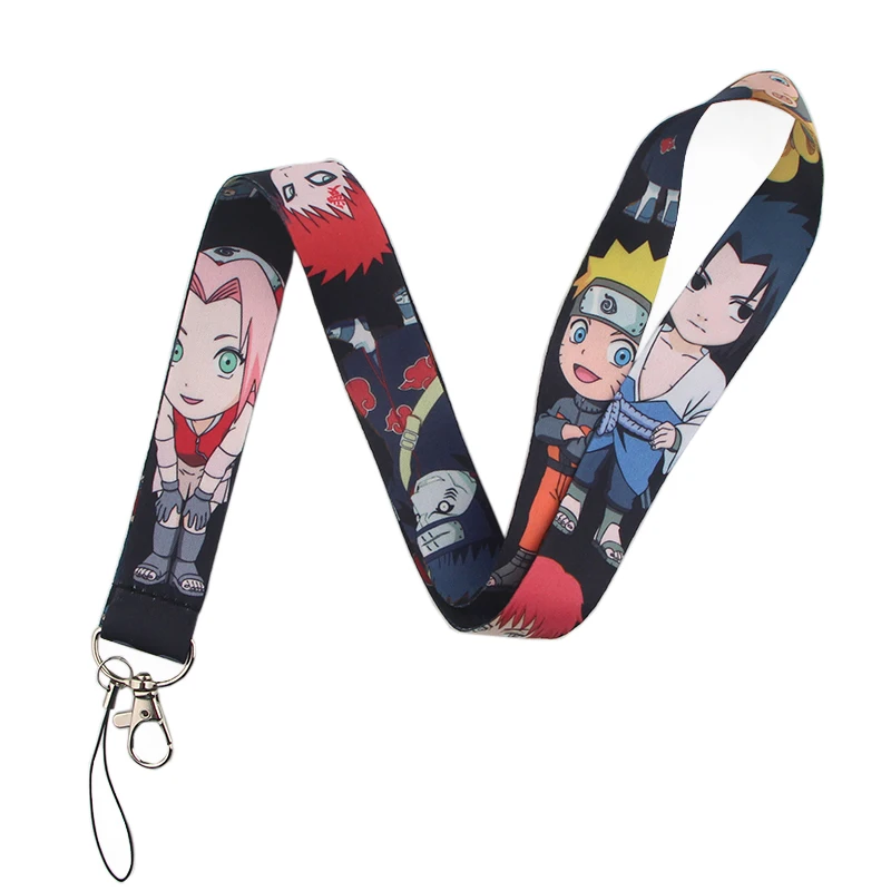P3993 Dongmanli брелок с символикой Наруто Lanyards держатель удостоверения личности ID карта Пропуск Тренажерный зал мобильный бейдж держатель ключевой ремень