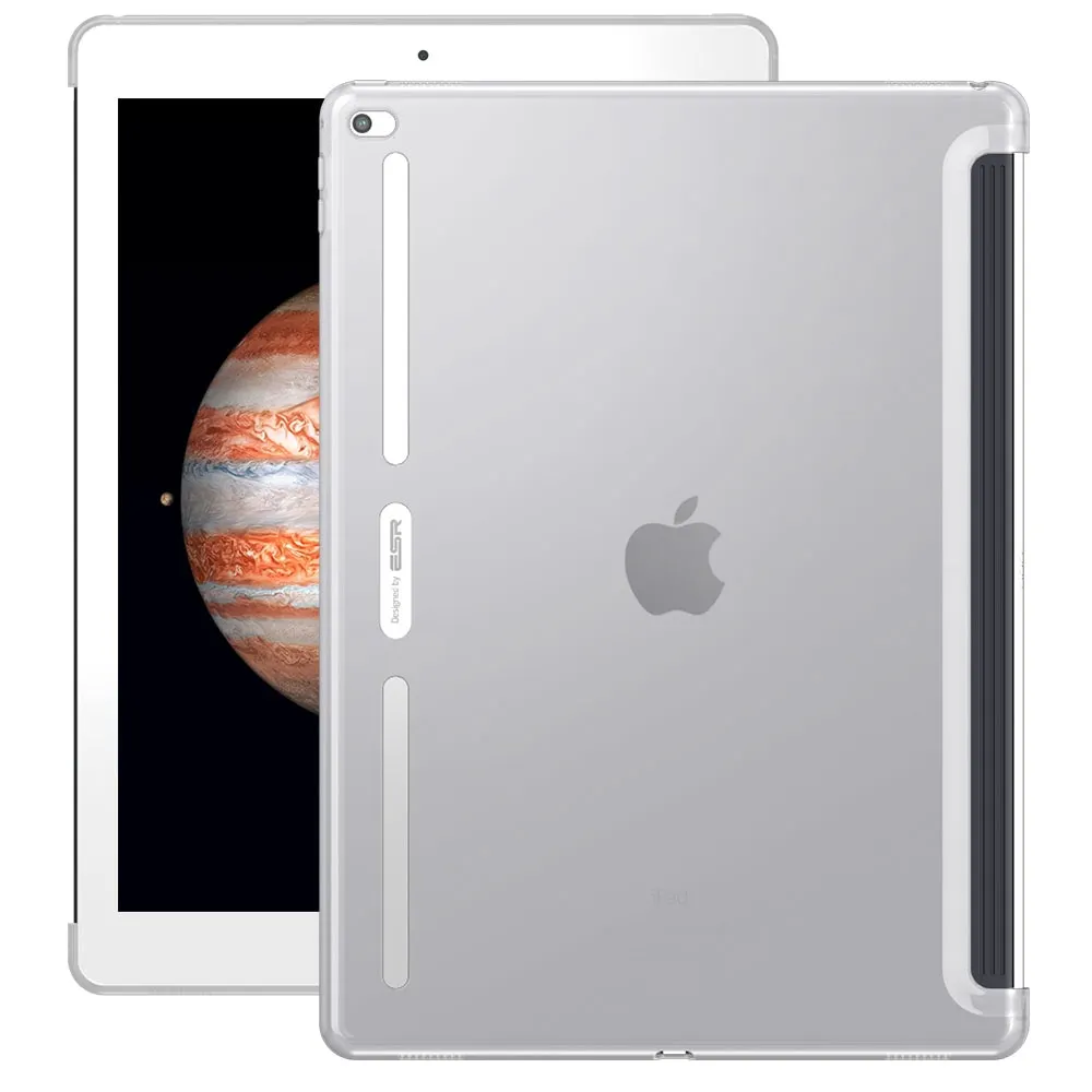 White Чехол для iPad Pro 12,9, ESR идеально сочетается с Умной клавиатурой, тонкий мягкий ТПУ бампер, задняя крышка для iPad Pro 12,9 - Цвет: White