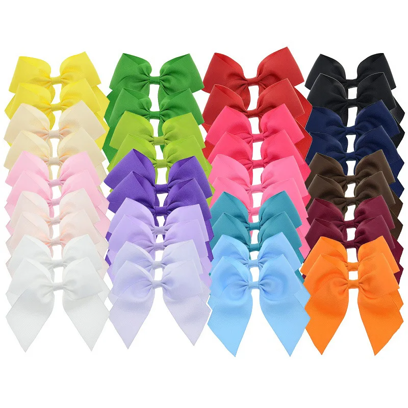 20 Pairs Cheer Bows Cheer Grosgrain ленты для волос банты с заколками для школы Черлидинга девочек подростков 20 пар 4 дюйма банты для волос спортивные аксессуары для волос - Цвет: 20 Pairs Cheer Bows