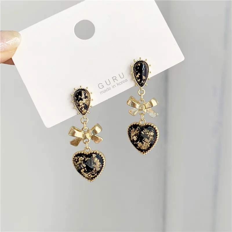 Модный горячий стиль горячей линии Мечта серьги "любовь" капли воды серьги с бантами ювелирные изделия аксессуары
